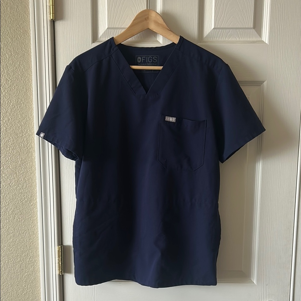 Figs V-Neck Scrub Top, Size S